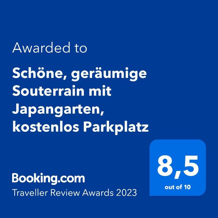 Schöne, Geräumige Souterrain Mit Japangarten, Kostenlos Parkplatz Apartment *